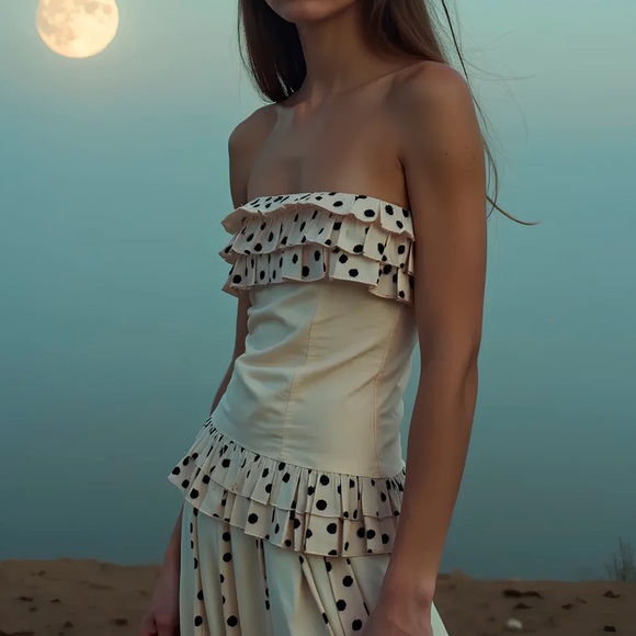Dresses & Skirts - Carmen Says Polka Dot Strapless Top